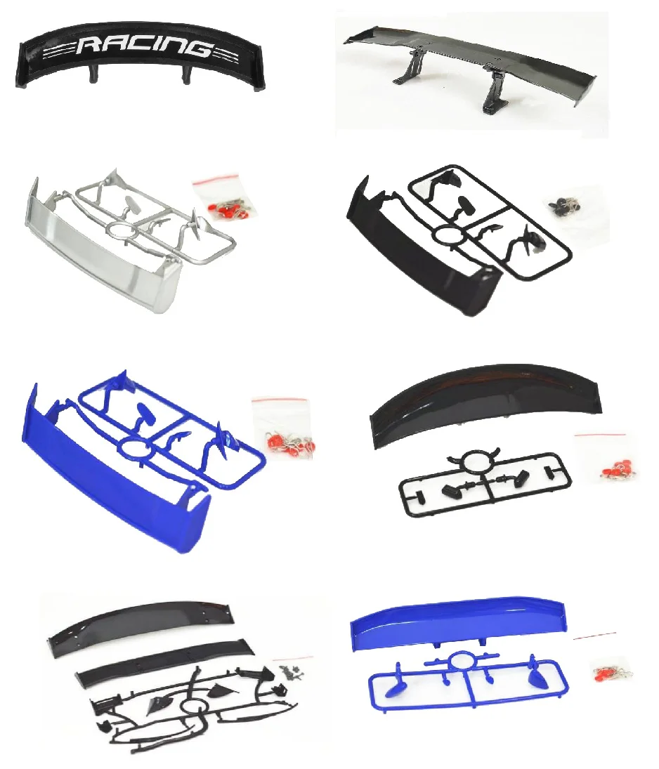 1/10 radio control car Accessories 7 styles 1/10 R/C hobby racing drift car tail wing/spoiler