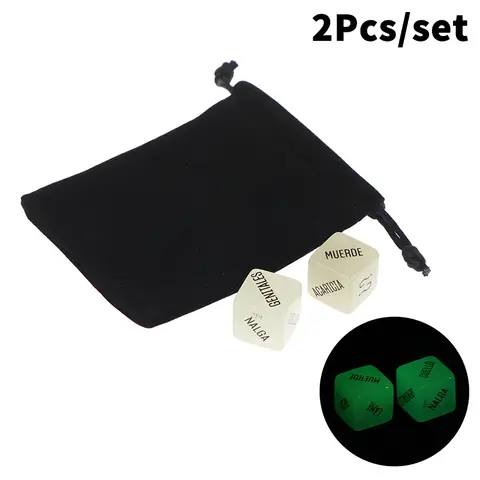 2Pcs/set Luminous Adult Couple sexx Dice Game Toys Male And Female Flirting Dice And Adult Bedroom Gifts