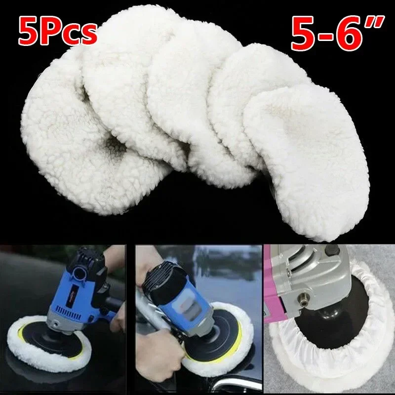 

5Pcs Polishing Kits Cars Polishing Pads Waxing Sponges Disk Wool Wheels Auto Paint Care Polisher Pads Cars Gadgets Accessorie