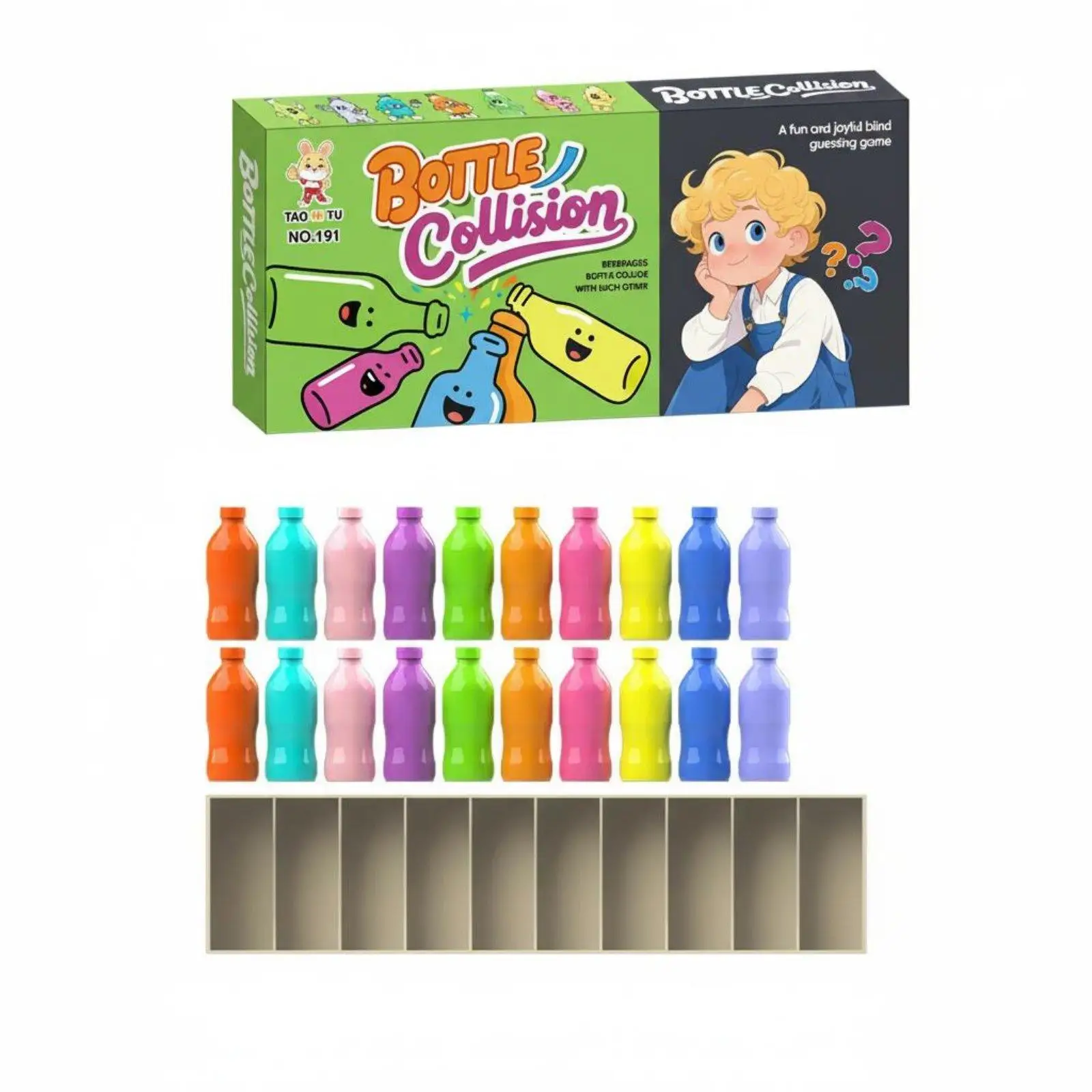 Fun Brain Teaser Game for Children 20 Colored Bottles Memory Match Puzzle Educational Kids Toy