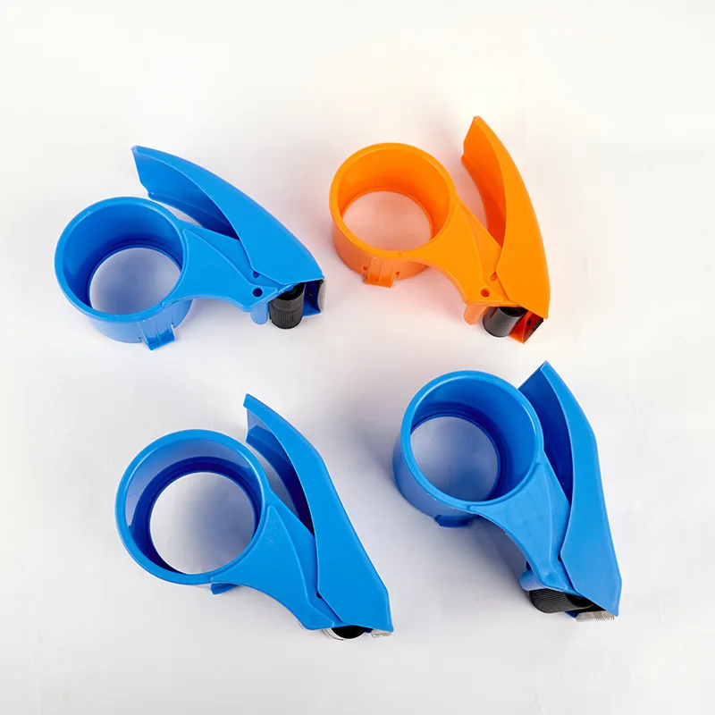 

1PC Plastic Sealing Packer Tape Dispenser Width Roller Tape Cutter Sealing Packaging Tape Holder Practical Packing Tools