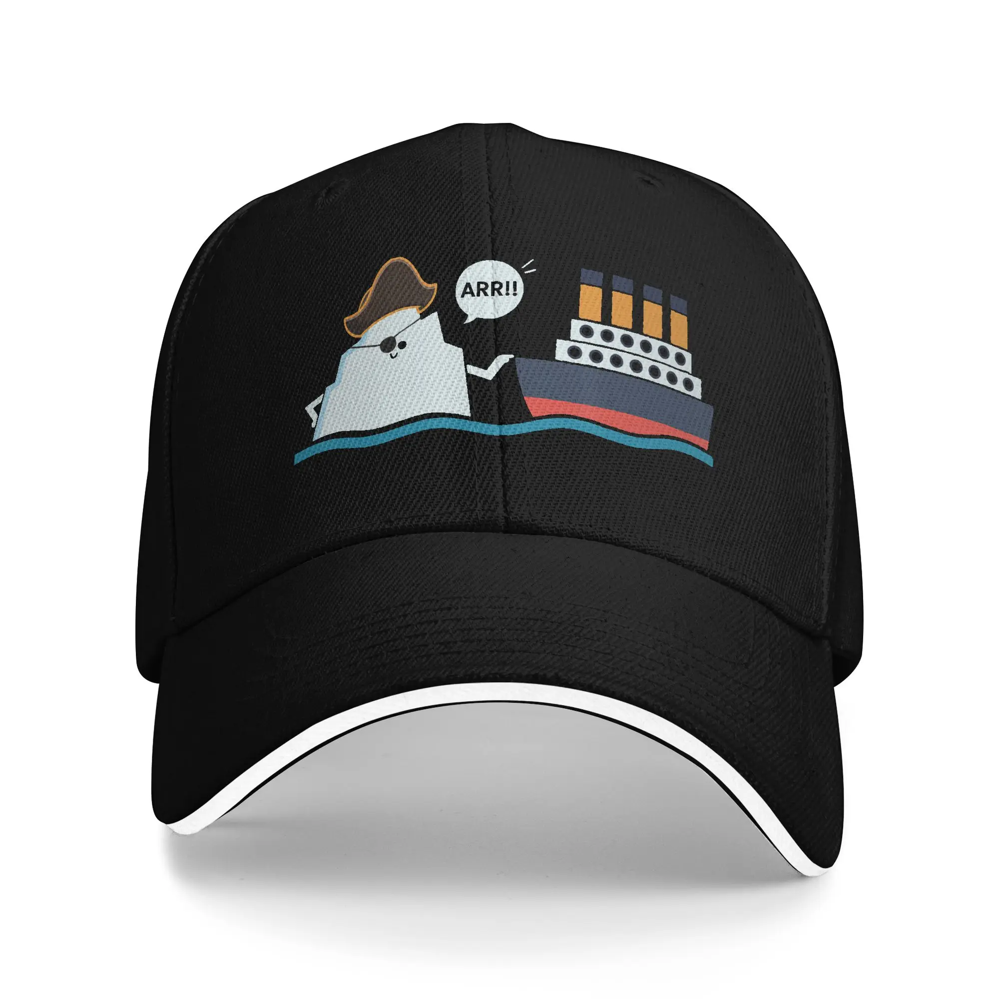 Titanic Funny Titanic Iceberg Pirate Boop Parody Baseball Cap  Fashion Hip Hop Hats Spring Men Hunting Camping Baseball Caps