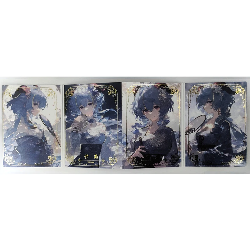 Goddess Story Dream couple Dual card Raiden Shogun Yae Miko Keqiang Kamisato Ayaka Shenhe boy Toy collection Birthday gift