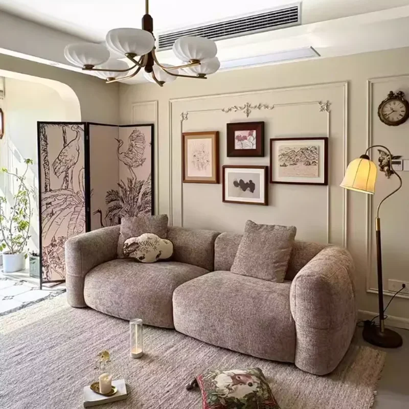 

Plush Designer Living Room Sofas Sale Italian Minimalist Nordic Living Room Sofas Puffs Modern Divano Letto Furniture Home