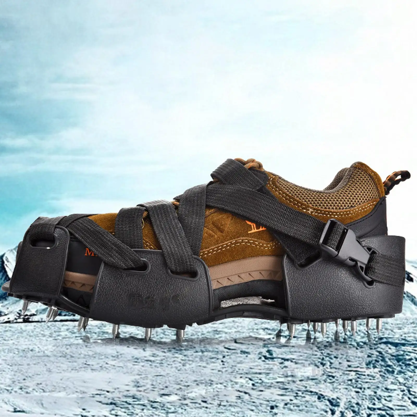 

Крампоны для походных ботинок с 32 шипами, ледоходы, противоскользящие накладки для снега и льда, зимние ледоходы для походов