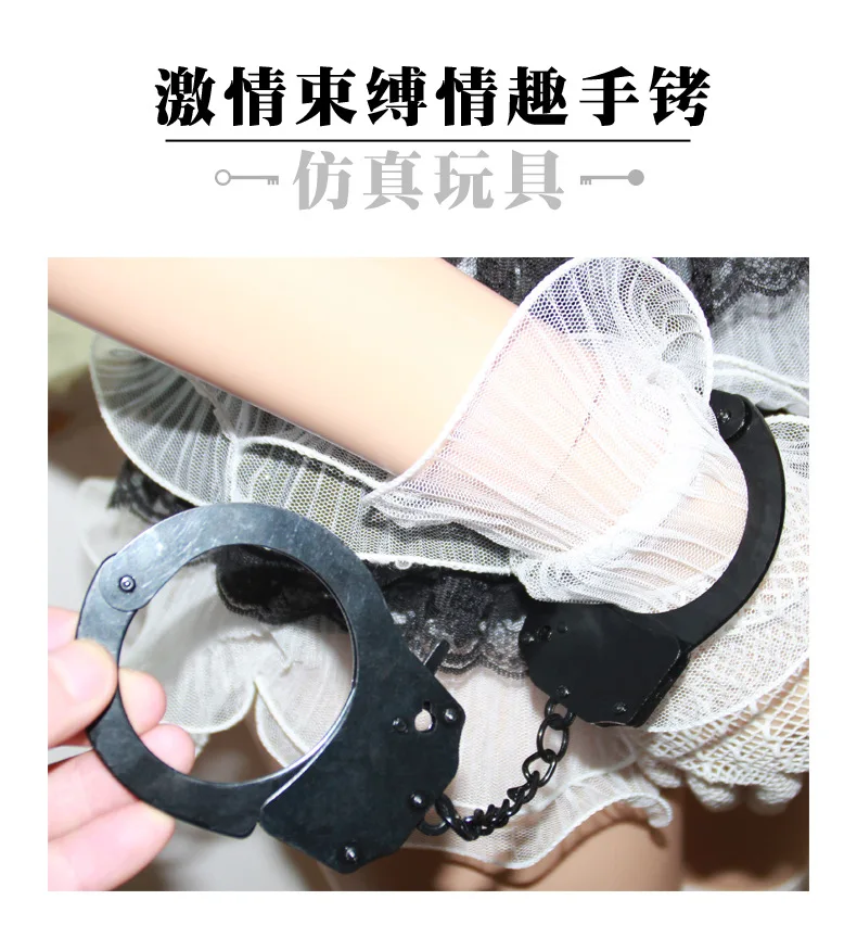 Safety Hand Children Toy Handcuffs Party Role Play Handcuffs With Party Toys Children Cosplay Party Police Costume Toy Props