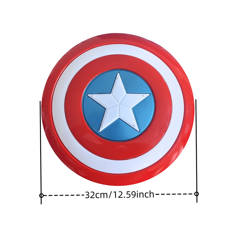 سلسلة أطفال كابتن أمريكا شيلد كوسبلاي الدعامة خارقة كابتن أمريكا بولي كلوريد الفينيل شيلد هدية عيد ميلاد زينة الحفلات