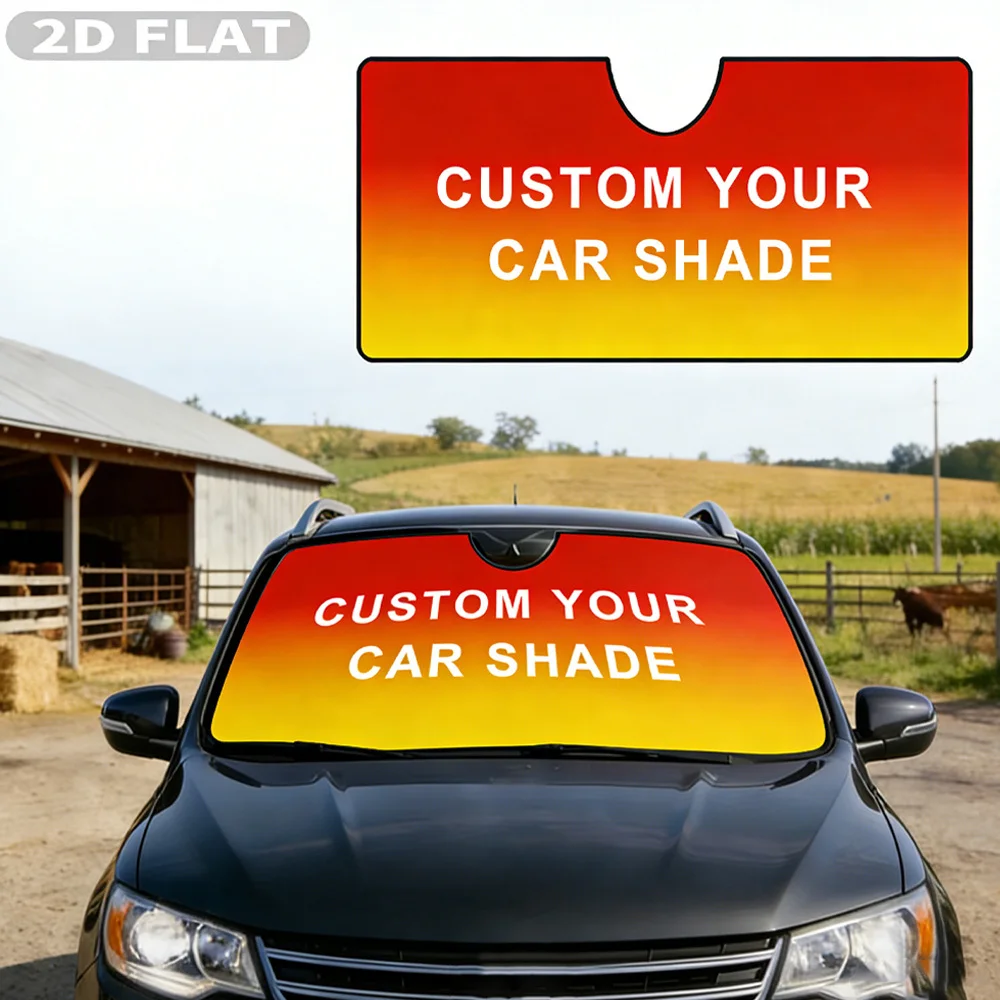 Custom 1pc Car Sun Visor, 70x130 CM & 70x140CM, Sun Protection & Heat Insulation, Auto Interior Sunshade, Protects Car Interior