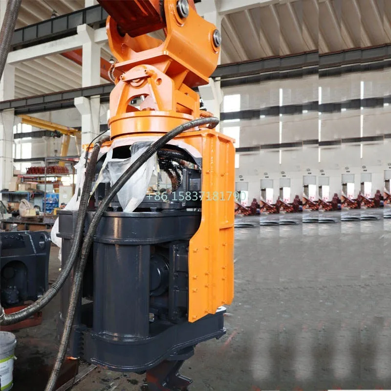 Widely Application Pile Driver Construction Project Hydraulic Vibro Hammer Pile Driver Bridge Steel Pile Pipe Drilling Rig