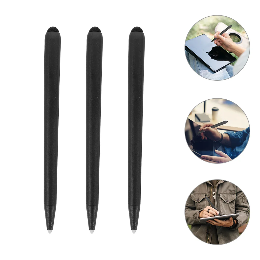 

3 Pcs Electronic Whiteboard for Touchscreen Double Head Tablet Stylus Abs