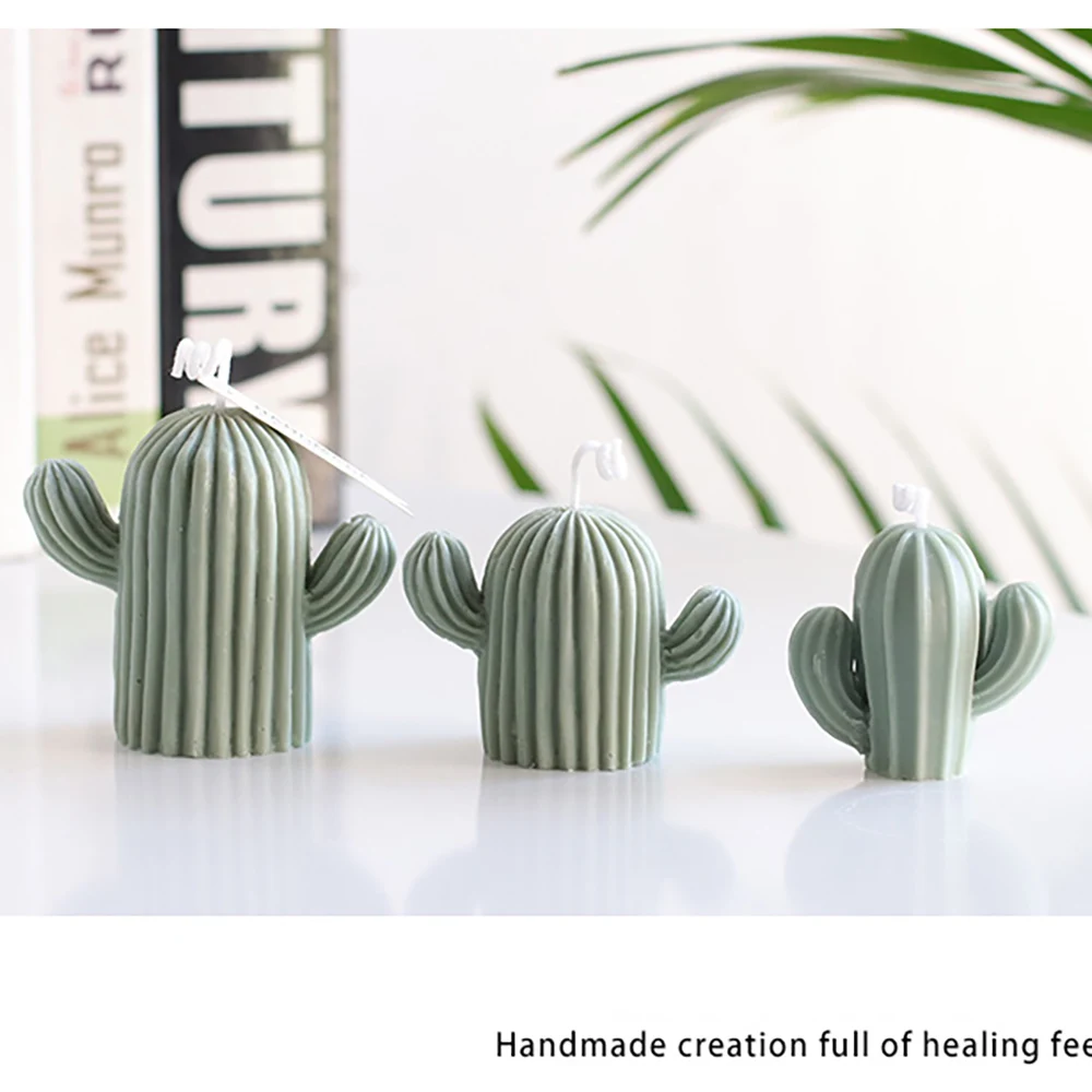 

Three-dimensional cactus DIY aromatherapy candle production simulation pot plant aromatherapy plaster silicone mold