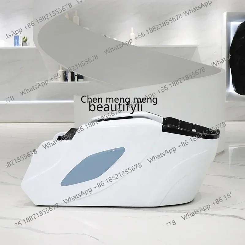 X سرير تدليك كهربائي بالشامبو، سرير حلاقة، علاج الرأس، سرير الوجه، سرير التنظيف التلقائي #4