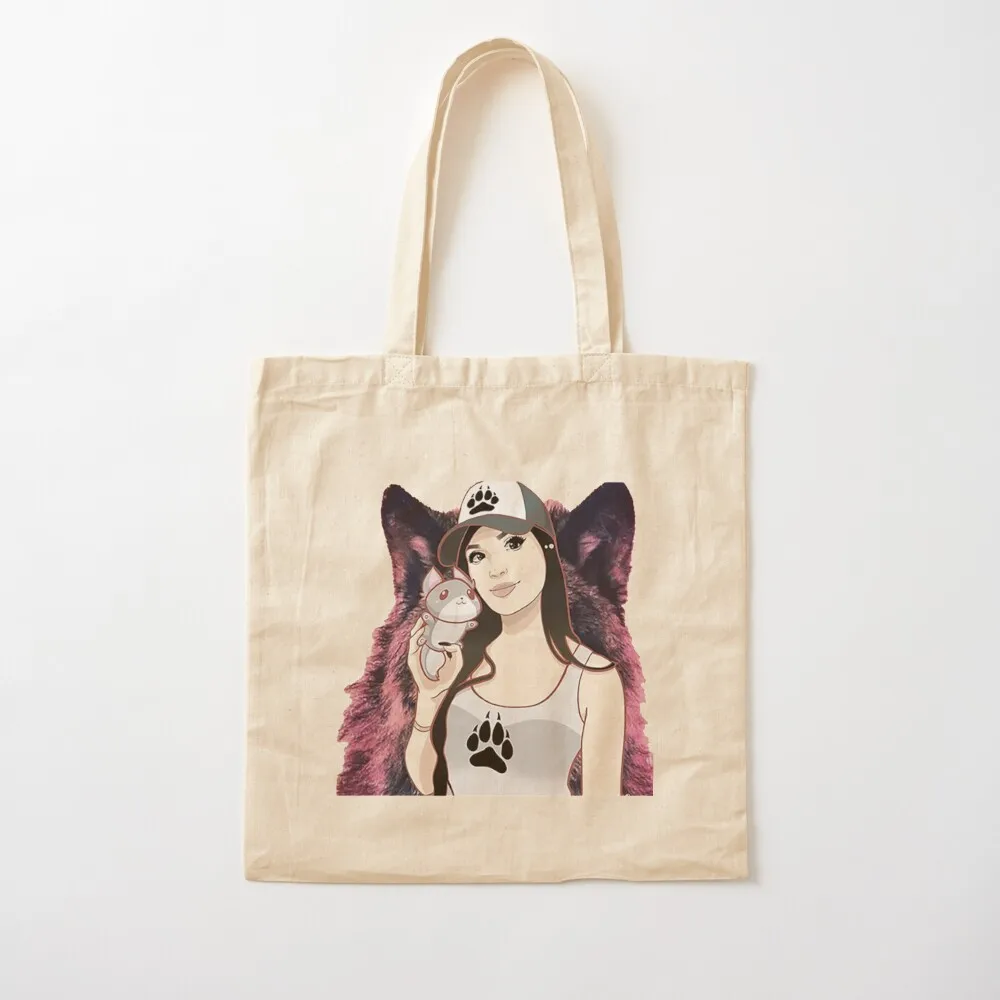 sssniperwolf Essential Tote Bag shopping bag foldable reusable bag Canvas stote Shopper handbag