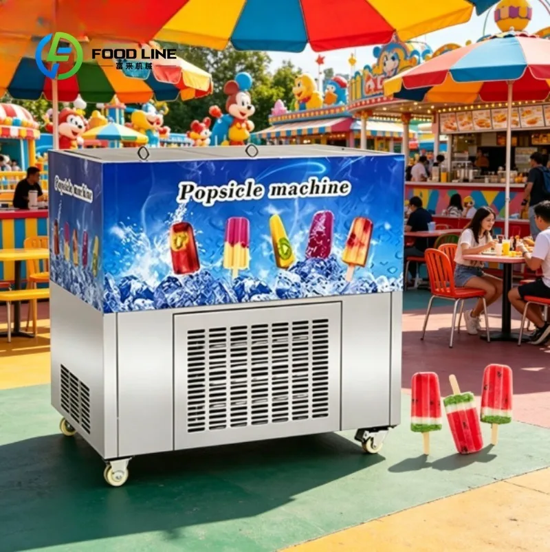 Ice Pop Maker Machine with Automatic Freezing Control, Food Grade Stainless Steel Design for Ice Cream, Popsicles