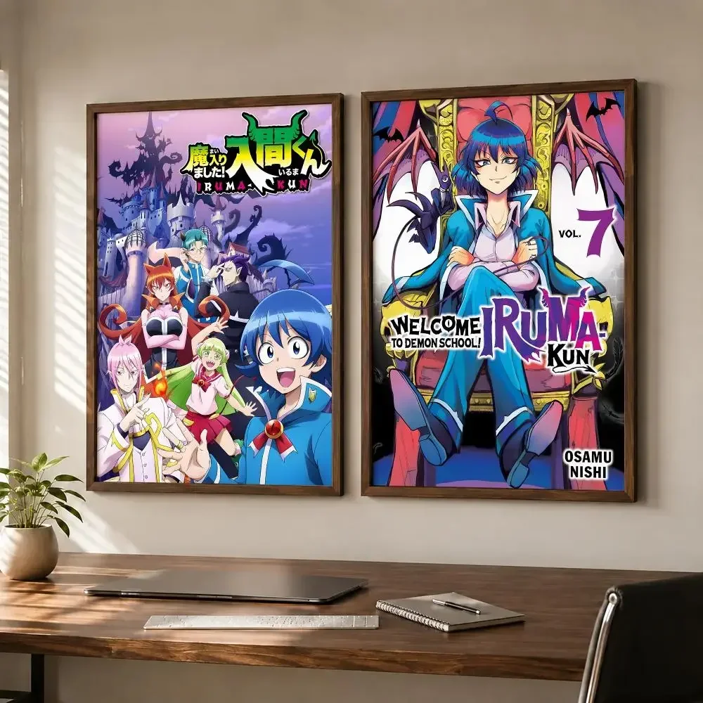 Funny Fantasy Comedy Anime Welcome to Demon School! Iruma-kun Poster Self-adhesive Waterproof Paper Sticker Wall Decor