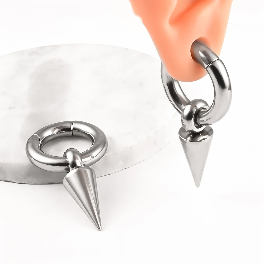 Vankula 2pc New Round Hoop Earring Magnet Ear Weight Expanders Body Piercing Jewelry Earring Gauges Stretchers