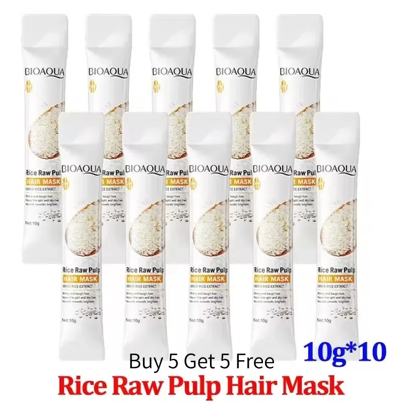 Condicionador de Arroz que Penetra no Núcleo do Cabelo, Repõe Nutrientes, Repara Cutículas Danificadas e Melhora a Secura, Pontas Duplas, Frizz e Outros Danos Capilares Causados por Secagem com Secador, Alisamento e Coloração.
