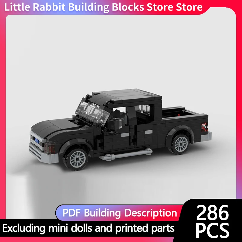 City Car Model MOC Building Bricks Multi-Purpose Pickup Truck Modular Technology Children Holiday Gifts Assemble Toys Suit