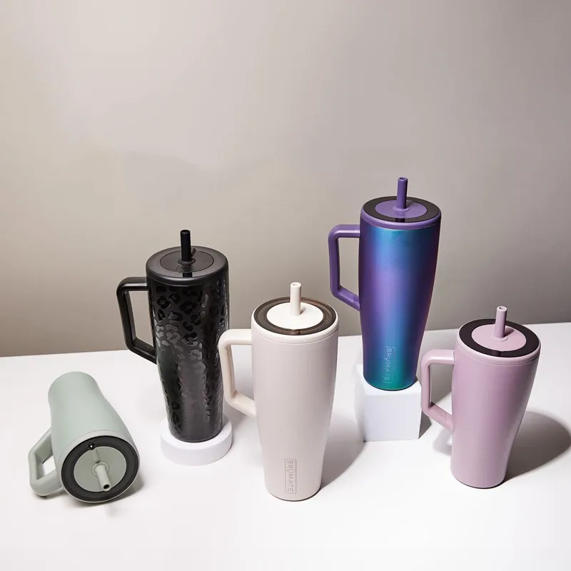 Новая магнитная чашка Ice King, 40 унций, изолированная чашка большой емкости из нержавеющей стали 304, автомобильная чашка с ручкой для дома и офиса