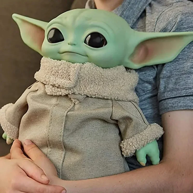 5Pcs 2024 New 28cm Baby Yoda Toy Action Figure Plush Yoda Master Model  Dolls Toys Boy Girls Collection Birthday Christmas Gifts