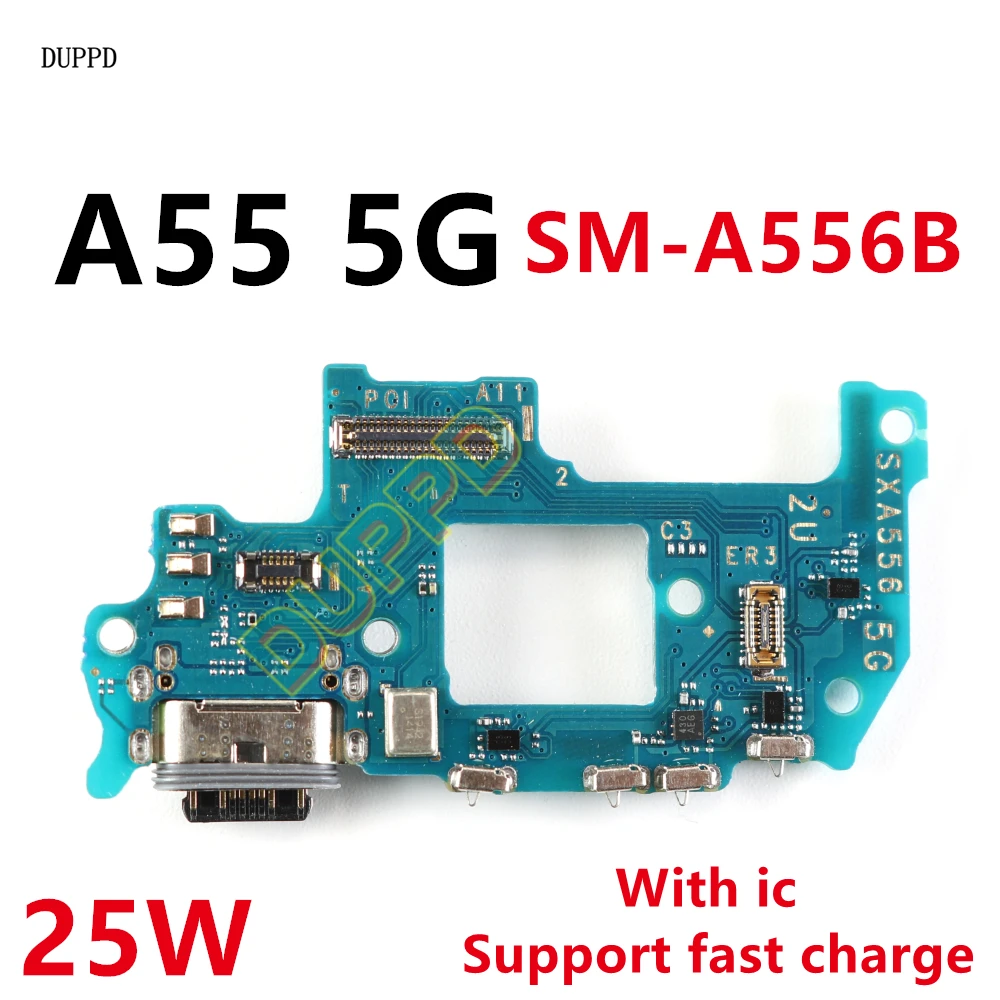 For Samsung Galaxy A55 A556 A556B A556V A556E 5G USB Charger Dock  Connector Charging Port Board Flex Cable 25W