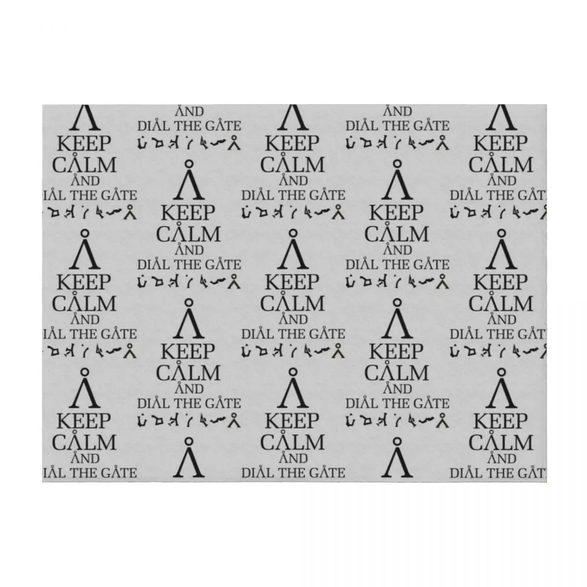

Stargate SG1 - Keep Calm and Dial The Gate Throw Blanket Luxury St Custom Thin heavy to sleep Blankets