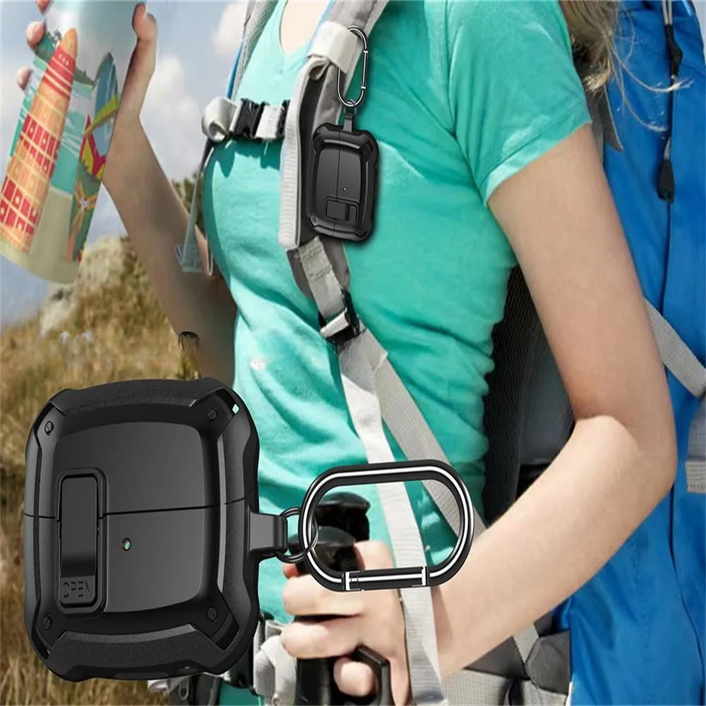 Earphone Case for Samsung Galaxy Buds 3 and 3 Pro Headphone Protective Cover Soft TPU Shockproof With Hook Keychain