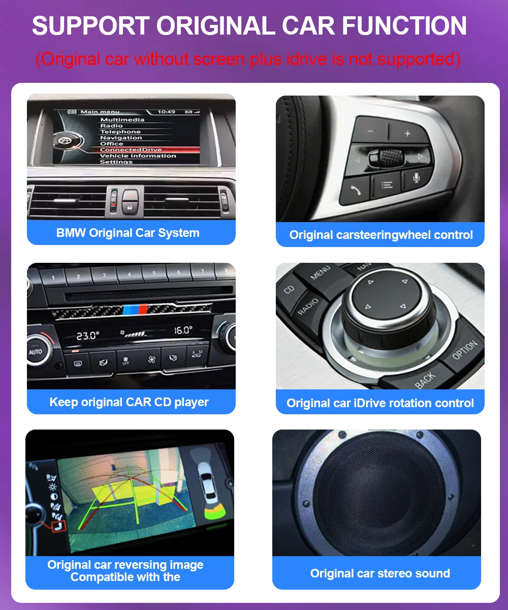 10.25 \'\' for BMW 3/4 Series F30 F31 F32 F33 F34 F36 2013 - 2018 NBT System Car Mulltmedia Player GPS Android OS WiFi DSP Stereo