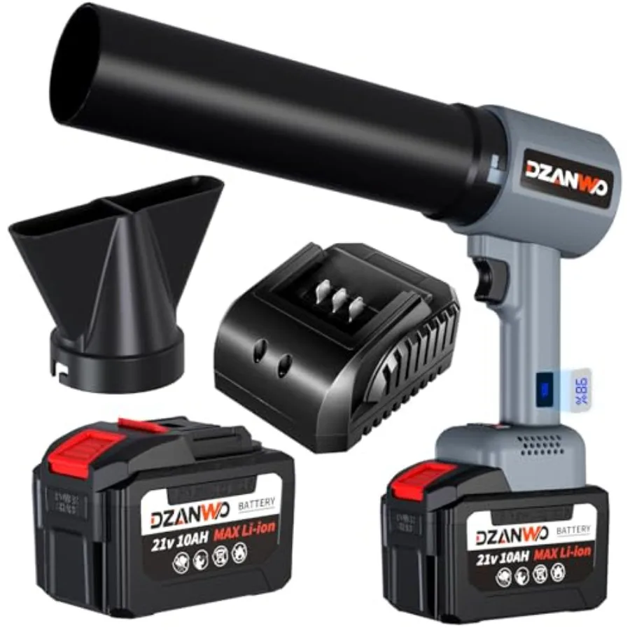 10AH Handheld Draadloze Auto Luchtblazer voor Drogen 335MPH 1800G Lichtgewicht Krachtige Elektrische Bladblazer Turbo Air Duster droger