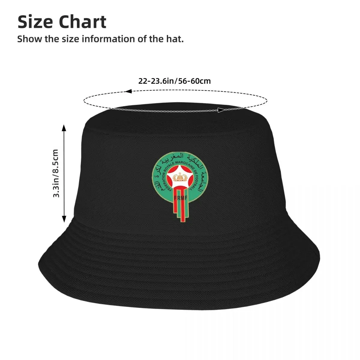 Morocco Maroc National Team Bucket Hat Panama Hat Children Bob Hats Cool Fisherman Hats Summer Beach Fishing Unisex Caps