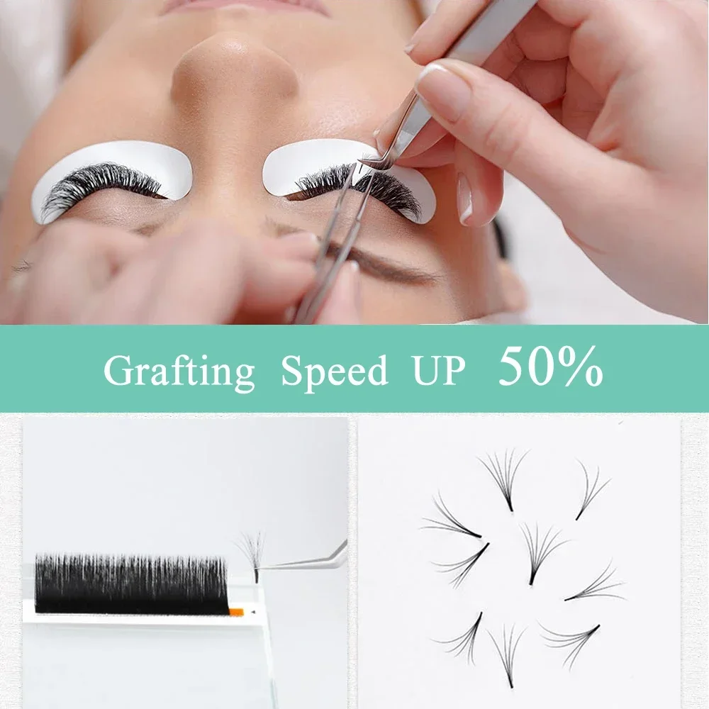 Yelix Easy Fanning Individual Eyelash Extensions Mega Volume Lashes Easy Fan Eyelash Natural Professional Eyelashes For Building