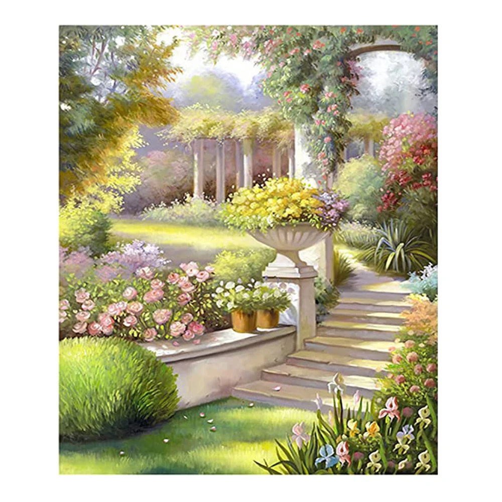 LZAIQIZG 5D Diamond Painting Fairyland Scenery Full Square/Round Diamond Cross Stitch Kit Embroidery Picture  Home Decoration