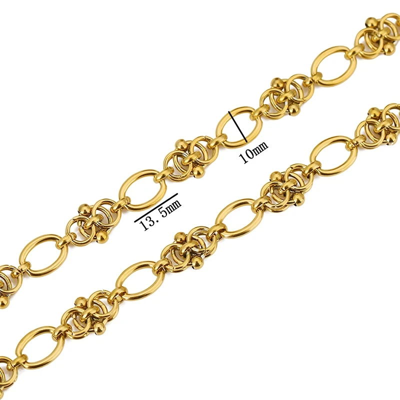 1meter PVD Gold Plated Stainless Steel Thick Large Heavy Chains for Jewelry Making Necklace Bracelet DIY Jewelry Chain Finding