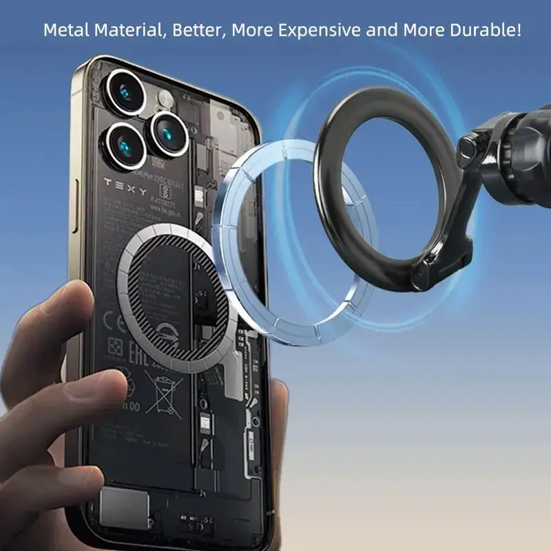 Verlängerungsstange, Autohalterung, Zubehör, universell, faltbar, magnetisch, Autotelefonhalter, Teile für 17 mm Kugelkopf, Basis, Magnethalter – Detail 1