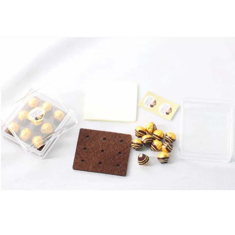 1:12 Dollhouse Miniature Chocolate Gift Box Model Food Toy Kitchen Accessories