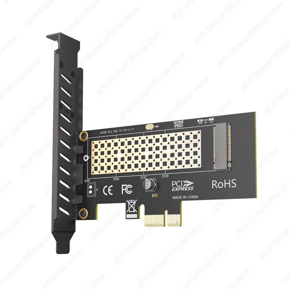 JEYI M.2 NVME SSD zu PCIe Adapterkarte 2280 NVME SSD PCIe 4.0 Erweiterungskarte für Desktop-PC PCIe GEN4 Vollständig unterstützte PCIe-Steckplätze Rückwärtskompatibel mit 3.0/2.0/1.0 Optional X1/X4