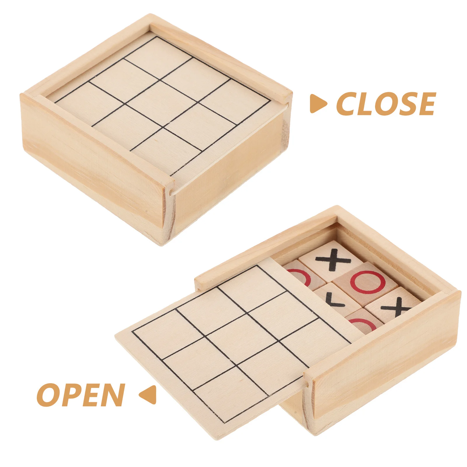 لعبة لوح خشبي عائلي تعليمية محمولة وخفيفة الوزن للسفر والتفكير المنطقي المدمج للأطفال والكبار #3