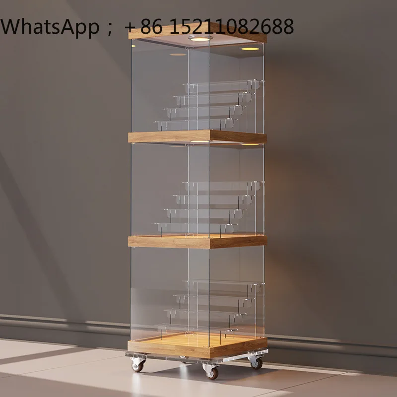SCY household acrylic figure display rack, multi-layer storage rack, raised doll blind box rack