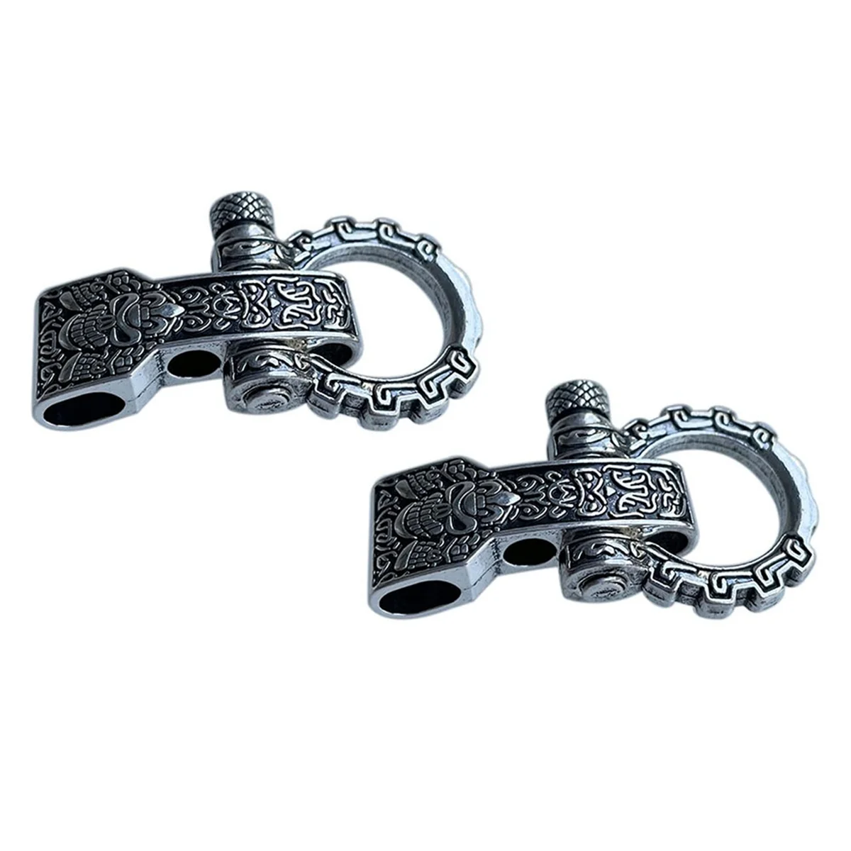 ABJY Paracord أبازيم القوس المشابك المسمار دبوس مرساة تكبل قابل للتعديل أغلال أبازيم لسوار Paracord حزام 10 قطعة #5