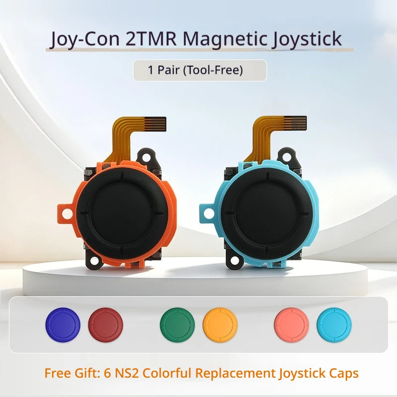 

GuliKit TMR Joystick for Switch 2 Joy-Con 2 Drift-Free Hall Effect Magnetic 1:1 Drop-in Replacement Kit
