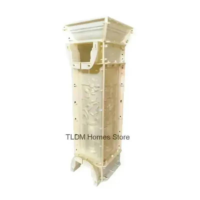 Mold Plastic Steel Cast-in-place Roman Column ABS Cement Railing European Building Formwork Four-way Interval Corner Column Pier