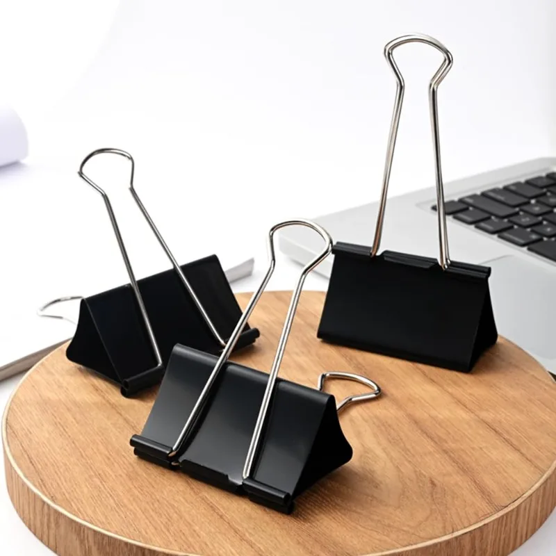 50/60mm Binder Clips, for Office and Home Supplies, Bill Folder, Drawing Board Folder, Extra Large Clips Heavy Duty Paper Clamps image 5