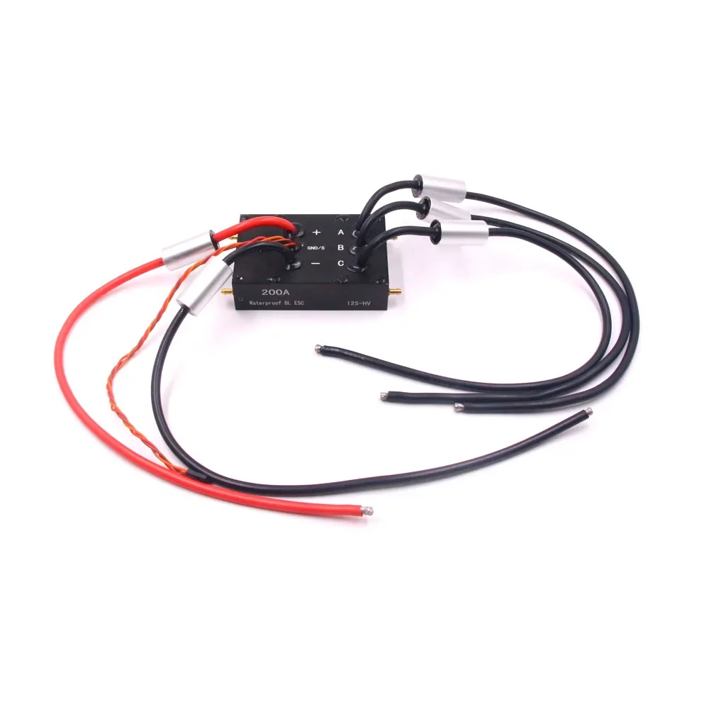 200A waterproof ESC 12S 48V hydrofoil manned ship high power water cooling two-way unidirectional brushless drive