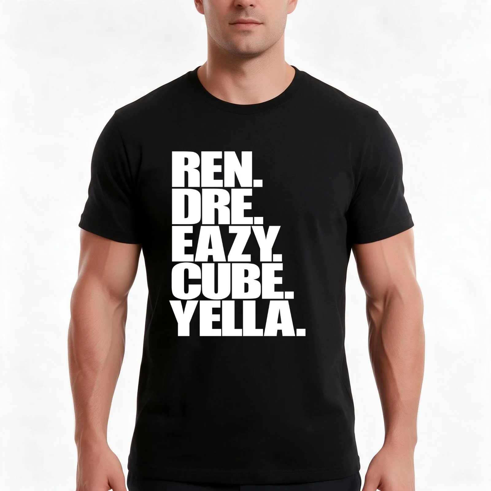 Ren, Dre, Eazy, Cube, Yella. T-Shirt, Summer Casual Cotton Tee, Oversized Streetwear Tops, Vintage Graphic Print, 100% Cotton