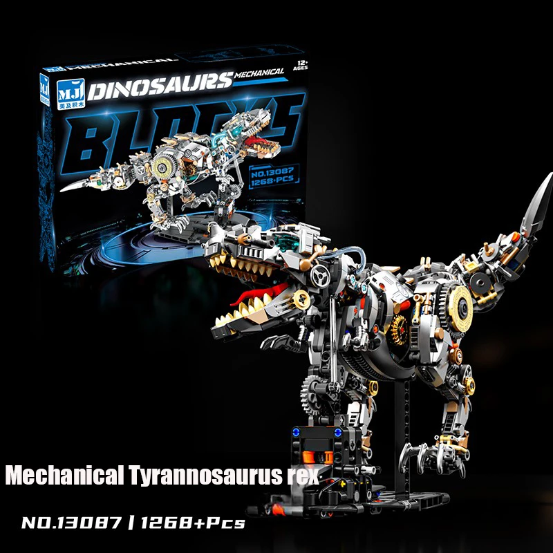Tecnico Meccanico Tyrannosaurus rex Libellula Polpo Balena Aquila Building Blocks Assemblare Mattoni Giocattolo Regalo Per I Bambini Bambini