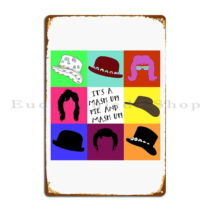 The Mighty Boosh Eels Mash Up Metal Plaque Poster Custom Design Pub Party Mural Tin Sign Poster