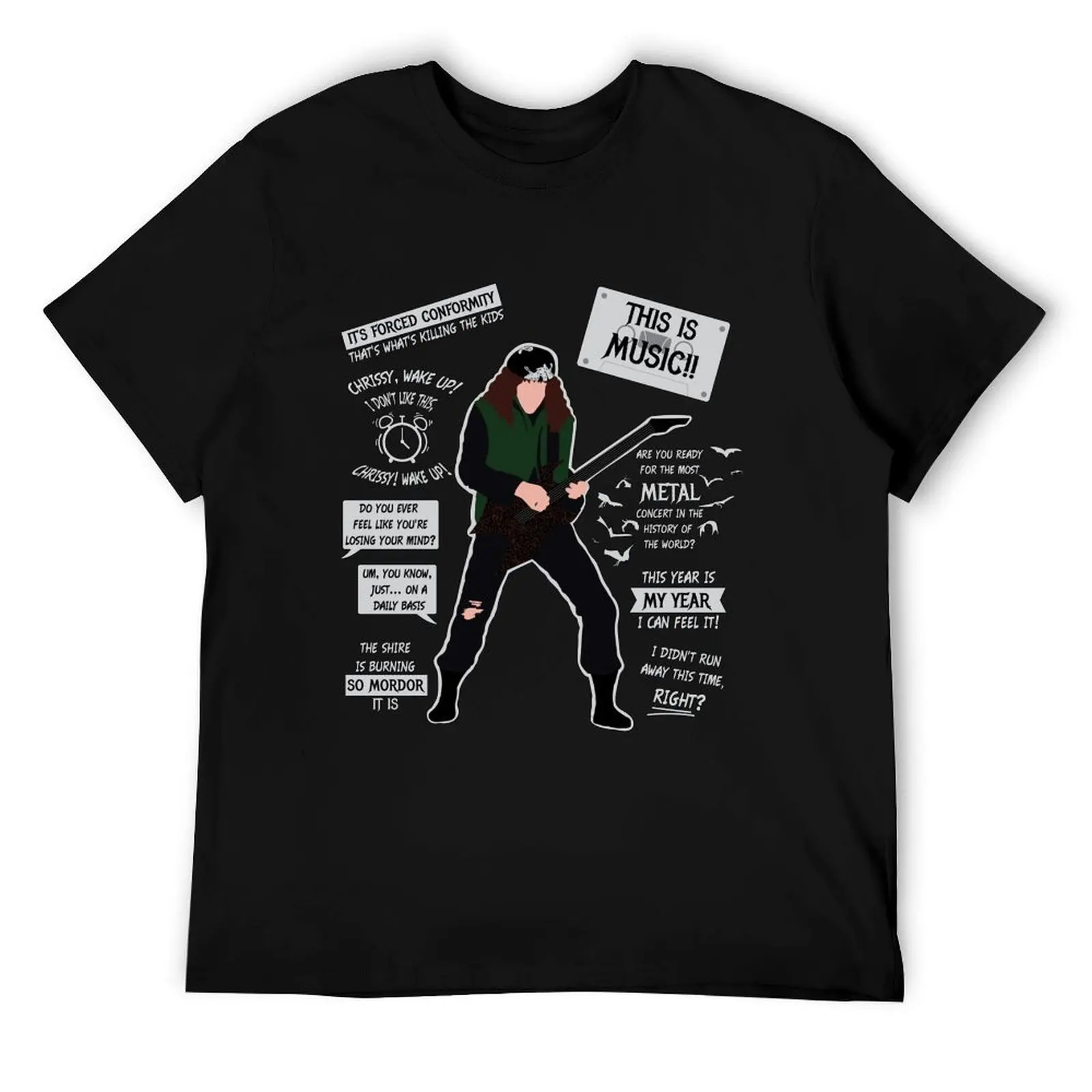 

Eddie Munson Quotes Minimalist T-Shirt t shirts for man cotton funny t shirts designer T-Shirt