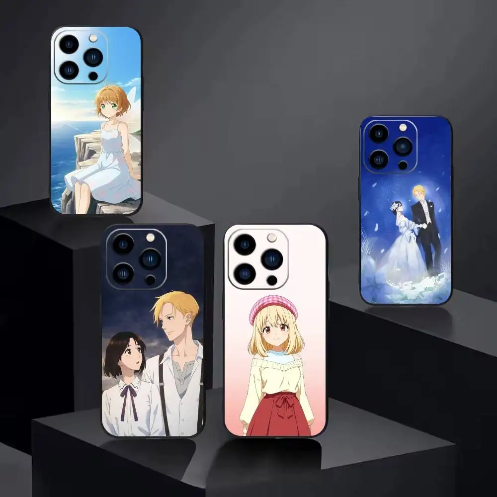 

Anime O-Athanasia Phone Case For iPhone17,16,15,14,13,12 Plus,Max Soft Silicone Black Cover