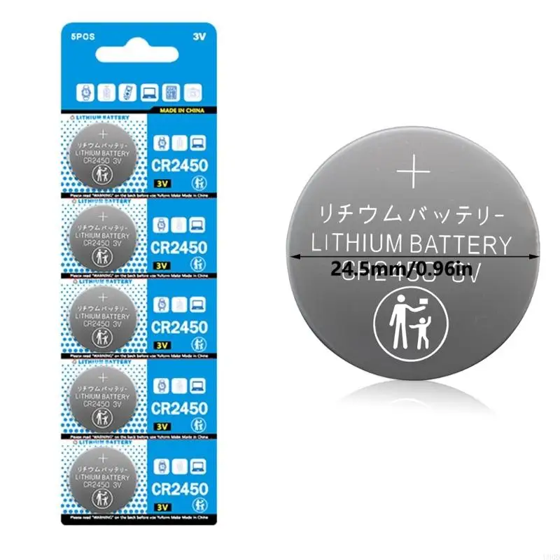2025 NOWOŚĆ 5 OPCES DL2450 ECR2450 Litowe ogniwa Zestaw akumulatorów dla zegarków i kalkulatorów