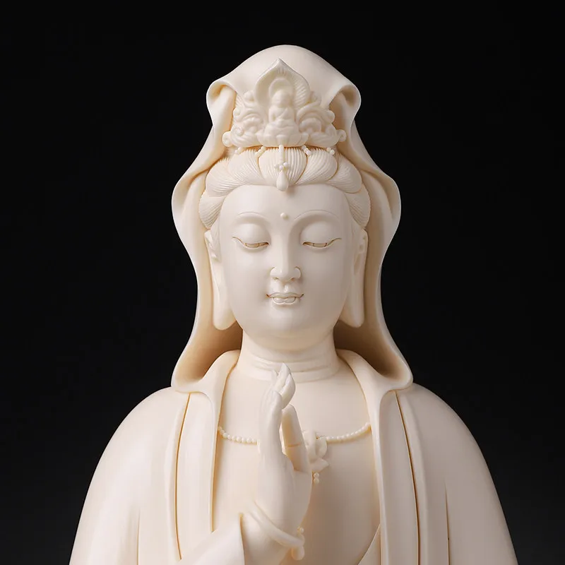 YFY  pure bottle guanyin yellow guanyin bodhisattva ceramic buddha statue ornament